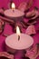 Pink candles