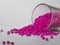 Pink candy masterbatch granules
