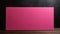 Pink Canvas On Wooden Background: Japanese Minimalism Art