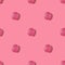Pink caramel Candy seamless square pattern
