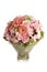 Pink carnation with herbera bouquet