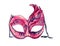 Pink carnival mask with dark blue ornament