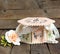 Pink casket handmade decoupage