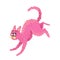 Pink cat animal funny run
