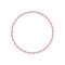 Pink chain in shape of circle