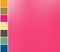 Pink Charlotte gradient color background with theme Designer Color Palette. Design pack with photograph and swatches references.