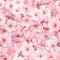 Pink Cherry Blossom Seamless Pattern, Floral Background, Sakura Petals, Wallpaper Floral Wedding Designs Prints Generated AI