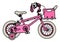 Pink child bike