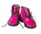 Pink child boots