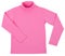 Pink child turtleneck. Isolated on a white