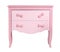 Pink children\'s chest of drawers isolated