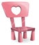 pink childrens chair