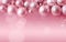 Pink Christmas Delights Decorations on a Pink Background. Generative Ai
