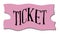 A pink cinema style ticket