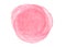 Pink circle watercolor background on white
