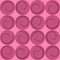 Pink circles with spirals, wrapping paper