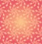 Pink circular floral seamless pattern