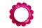 Pink circular flower frame