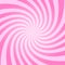 Pink circus, carnival or festival background. Rosy sunset, twisted stipes, pinwheel pattern. Strawberry bubble gum