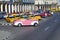 Pink classical taxi on La Habana