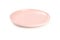 Pink clean plate isolated on background. Kitchen, serving