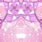 Pink clockwork fractal pattern