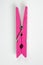Pink Clothes Pin with Fun Patterns Flipped Top View