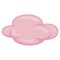 Pink Cloud Fluffy Cute Cartoon Vector Drawing