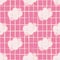 Pink cloud seamless pattern on stripes background. Doodle character sleeping cloudy wallpaper