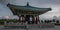 Pink Clouds Behind the Korean Bell