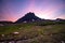 Pink Clouds Streak From Behind Clements Mountain