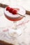 Pink Clover Club Cocktail Drink with Raspberry Garnish
