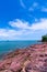 The Pink Coast or Lan Him Chomphu at Chanthaburi in Thailand