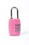 Pink coded lock