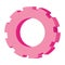 pink cogwheel design
