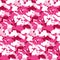 Pink color abstract camouflage seamless pattern Vector background. Modern military style camo art design backdrop.