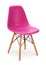 Pink color chair, modern designer, chair isolated on white background. Series of furnitureGreen color chair, modern designer.