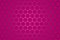 Pink color Honeycomb Grid tile seamless background or Hexagonal cell texture. with gradient shadow background.