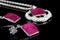 Pink Colored Jewelry Set