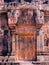 Pink colour limestone Hindu Cambodian temple named Banteay Srei