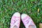 Pink converse sneakers