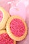 Pink cookies