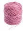 Pink cord ball for knitting white