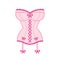 Pink corset drawing