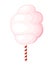Pink cotton candy sugar cloud symbol icon dessert confection for your projects illustration isolated on white background we