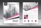 Pink Cover Annual report brochure flyer template creative design