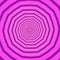Pink creative geometric square background with polygonal pattern. Backdrop with psychedelic rotating effect, tunnel or