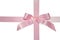 Pink cross ribbon with bow