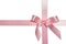 Pink cross ribbon with bow