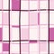 Pink crossed lines grid seamless pattern. Hand drawn plaid endless wallpaper. Checkered background